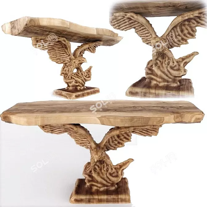 Sleek-Style Table EagleFly 3D model image 1