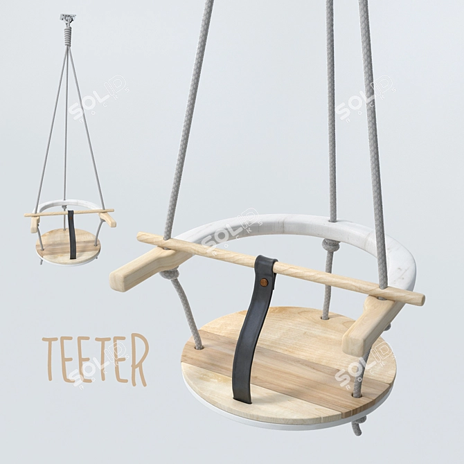 Suspended Swing: Fun and Relaxation 3D model image 1