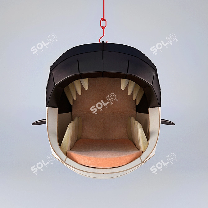 Playful Hanging Shark Chair by Porky Hefer 3D model image 1