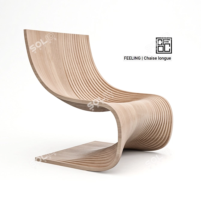 Elevate Your Comfort: Feeling Chaise 3D model image 1