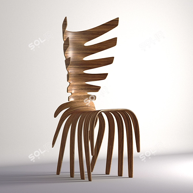 Italian Designer Saracino's Chair-Centipede 3D model image 1