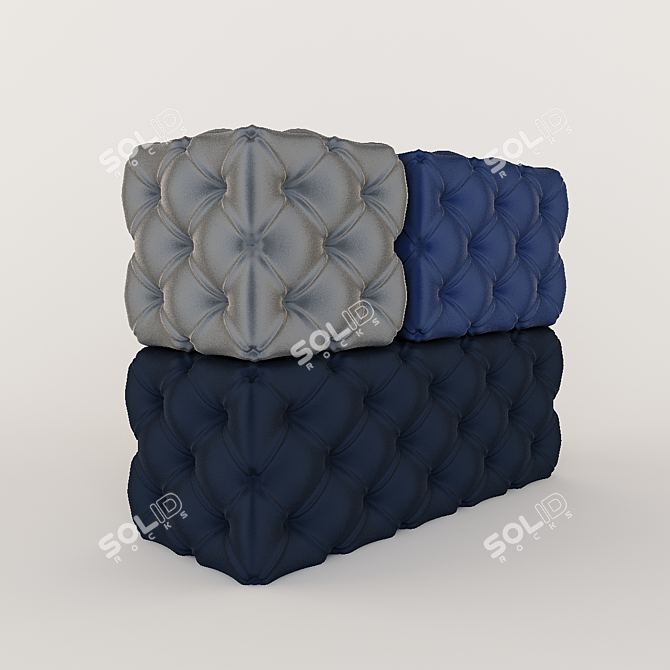 3 Puff Pack: Soft. Cozy. Comfortable. 3D model image 1