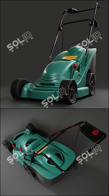 Efficient Bosch Lawn Mowers 3D model image 2