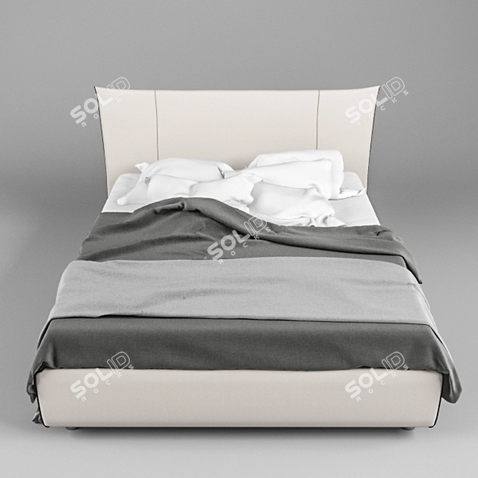 Italiano Elegante Bed 3D model image 3