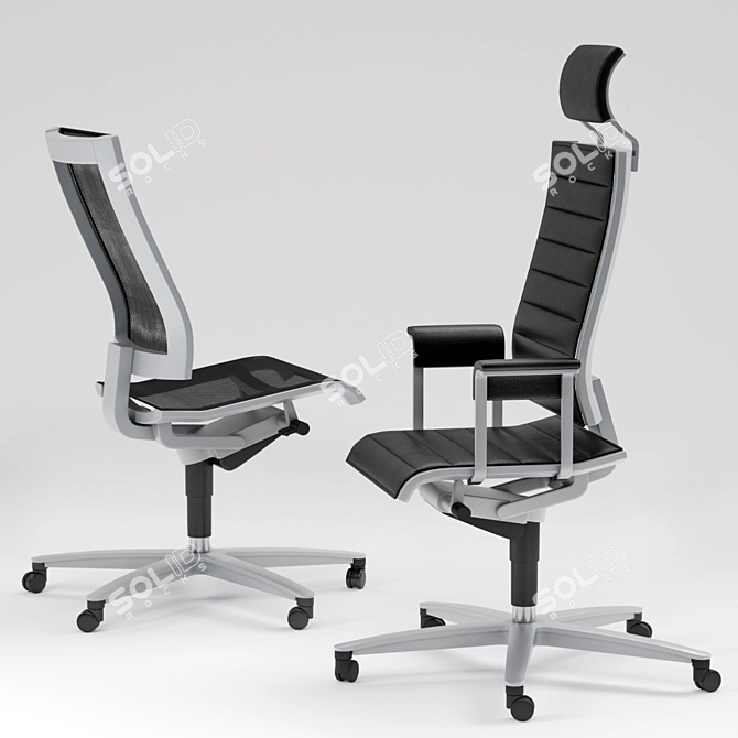 Elegant Wilkhahn Solis F Chairs 3D model image 1