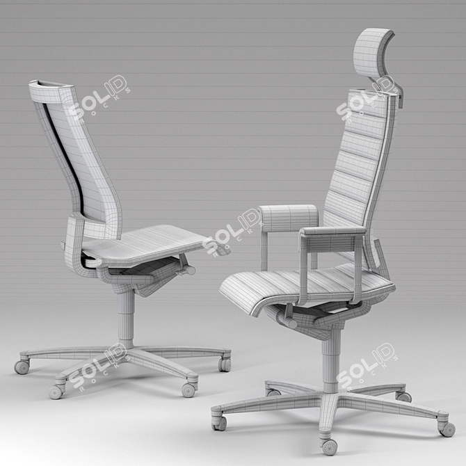 Elegant Wilkhahn Solis F Chairs 3D model image 3