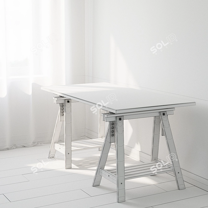 Versatile IKEA Tables: Mix & Match 3D model image 2