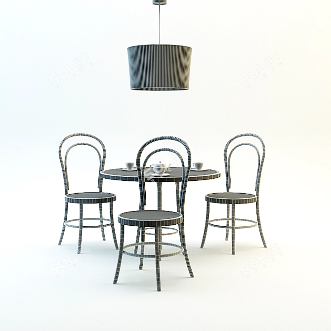 Viennese Style Furniture 3D model image 3
