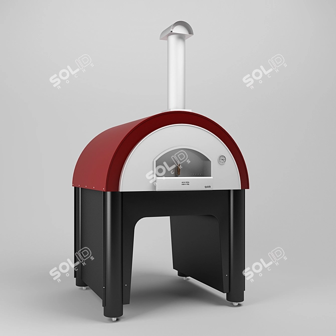 Alfa Pizza QUICK PRO Wood-burning Stove 3D model image 1