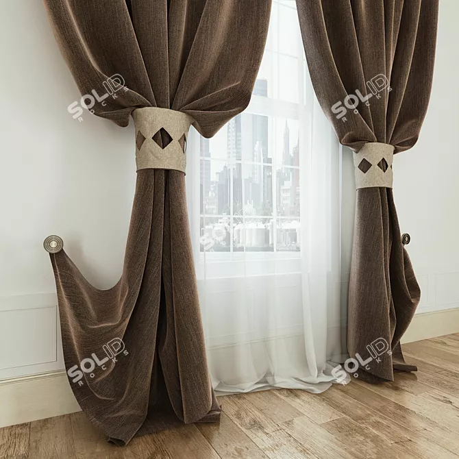 No translation needed. 
Archived Curtains Model: MaxVray+FBX+Textur 3D model image 2