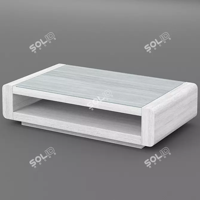 Sleek Minimalist Coffee Table 3D model image 2