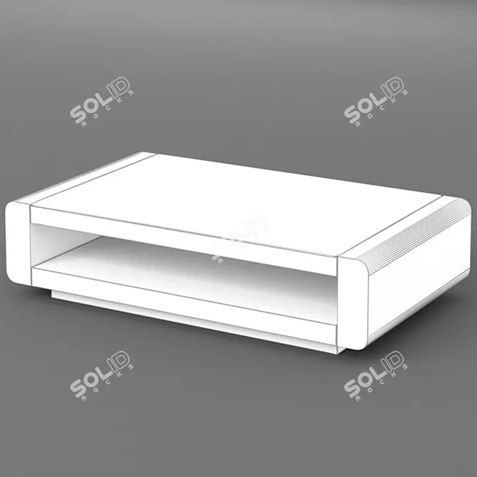 Sleek Minimalist Coffee Table 3D model image 3