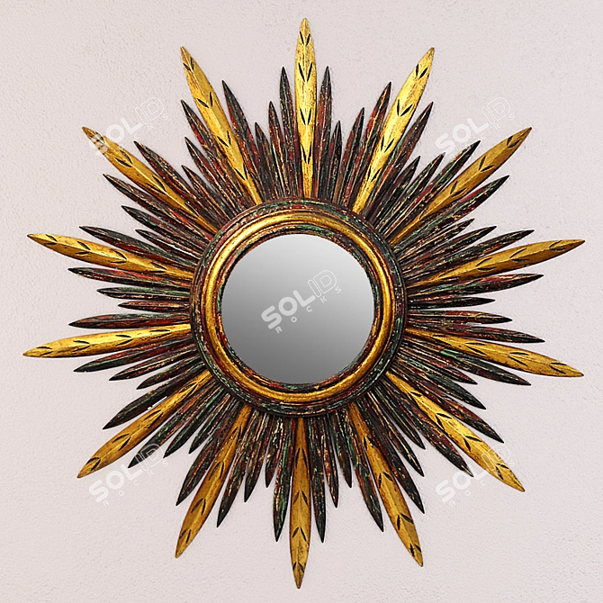 Radiant Reflections: Sunburst & Starburst 3D model image 3