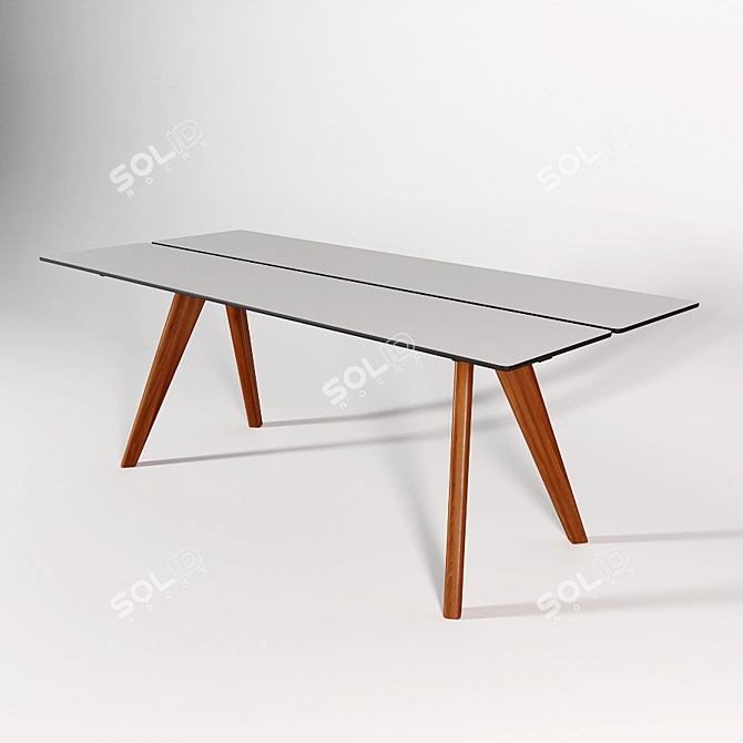 Adelaide Modern Dining Table 3D model image 1