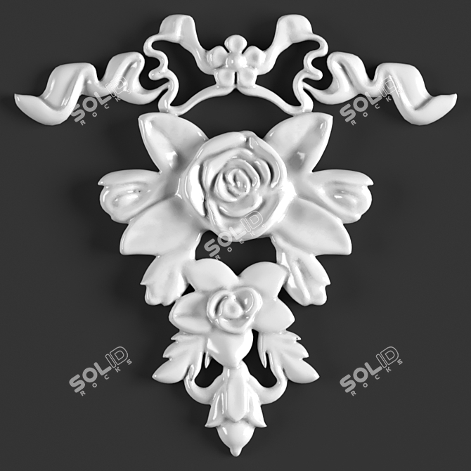 Elegant Ornamental Accent 3D model image 1