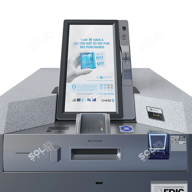 Chase Banking Kiosk: Vray & Corona 3D model image 2