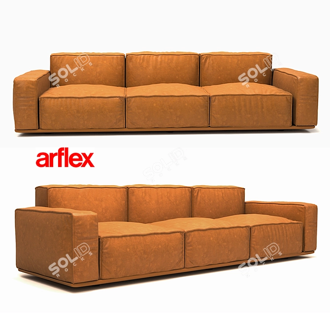 Arflex MARECHIARO XIII: Luxe Comfort Sofa 3D model image 1