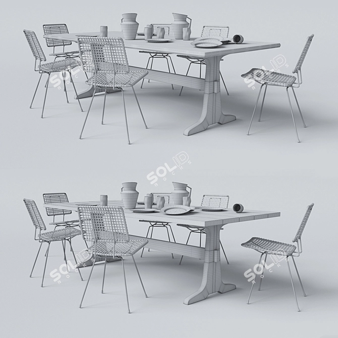 Brick Collection: Elegant Furniture 3D model image 3