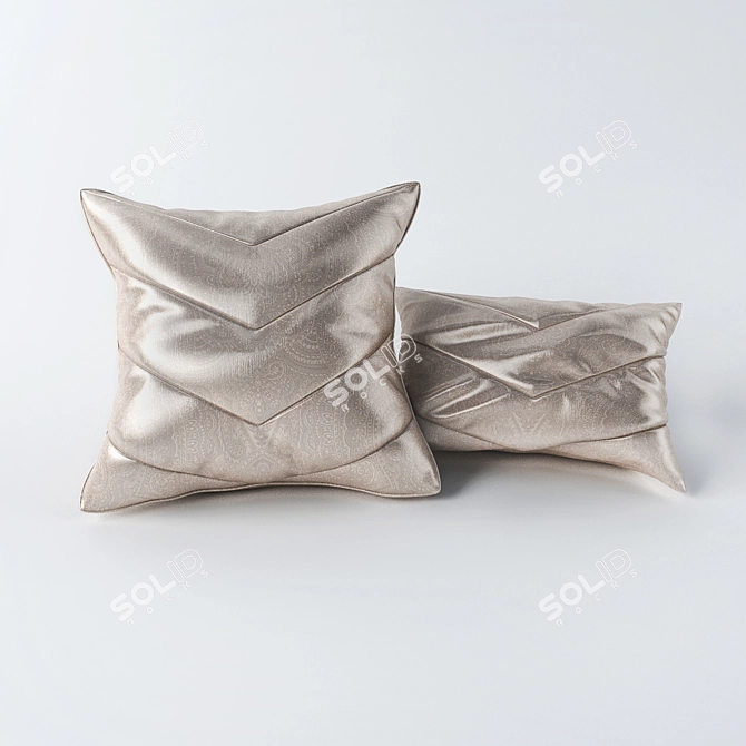 Cozy Comfort Pillow Set 3D model image 1