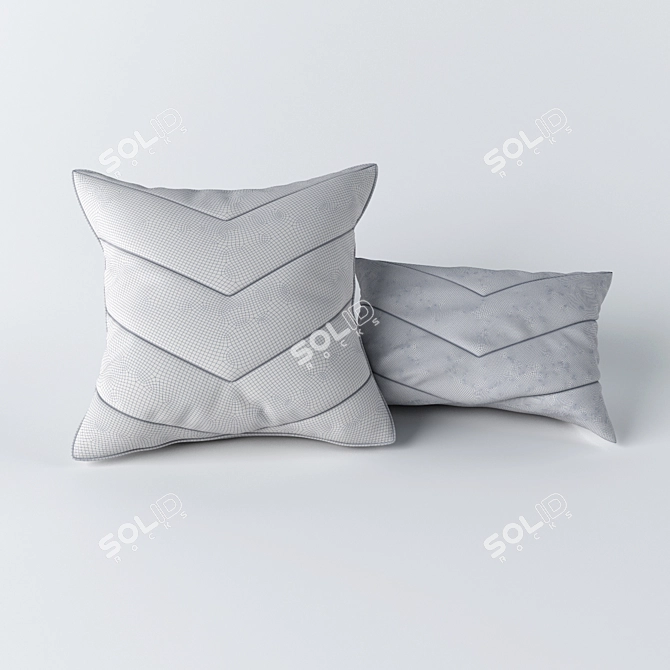 Cozy Comfort Pillow Set 3D model image 3