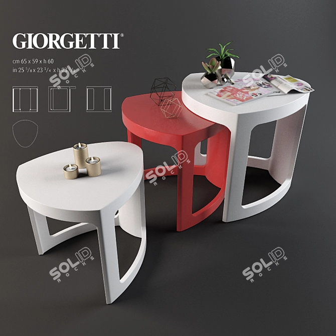 Lian Giorgetti Coffee Tables 3D model image 1