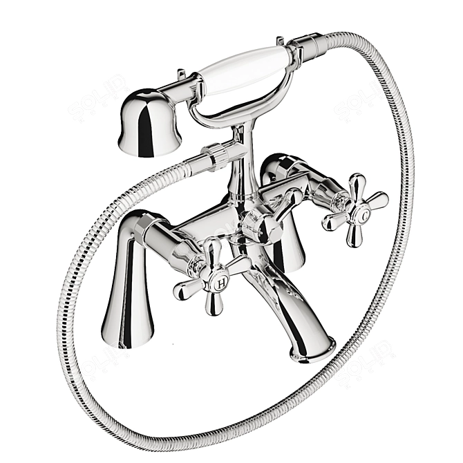 Flexi-Handshower Bath mixer 3D model image 1