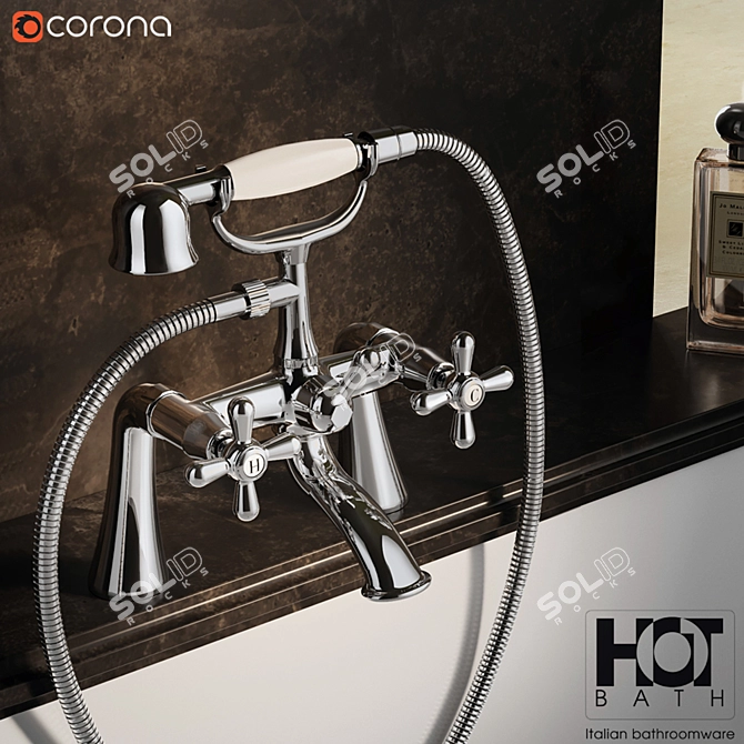 Flexi-Handshower Bath mixer 3D model image 2