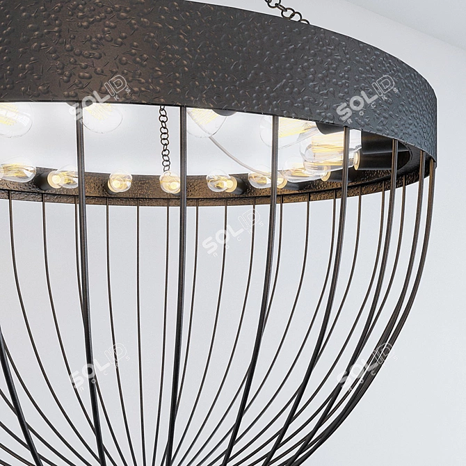 Arteriors Aiden Chandelier | Elegant Lighting Fixture 3D model image 2