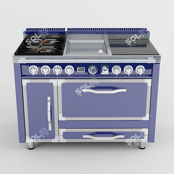 Tuscany Range: Traditional Elegance & Powerful Burners 3D model image 1