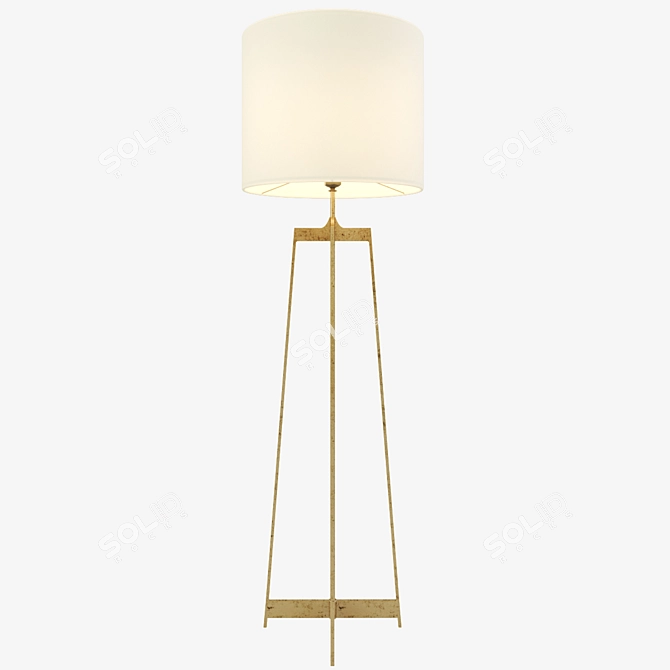 Modern Elegance: AVEDON Floor Lamp 3D model image 1