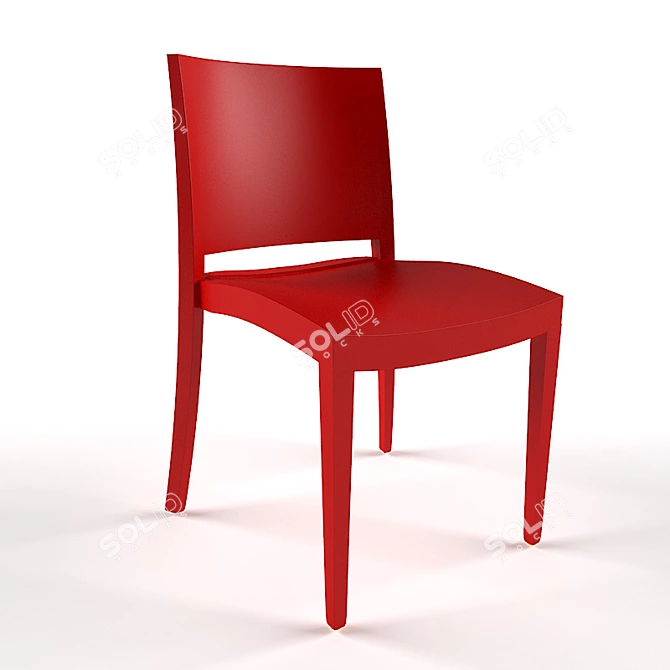 Elegant Billiani Chair: Miss B 3D model image 1