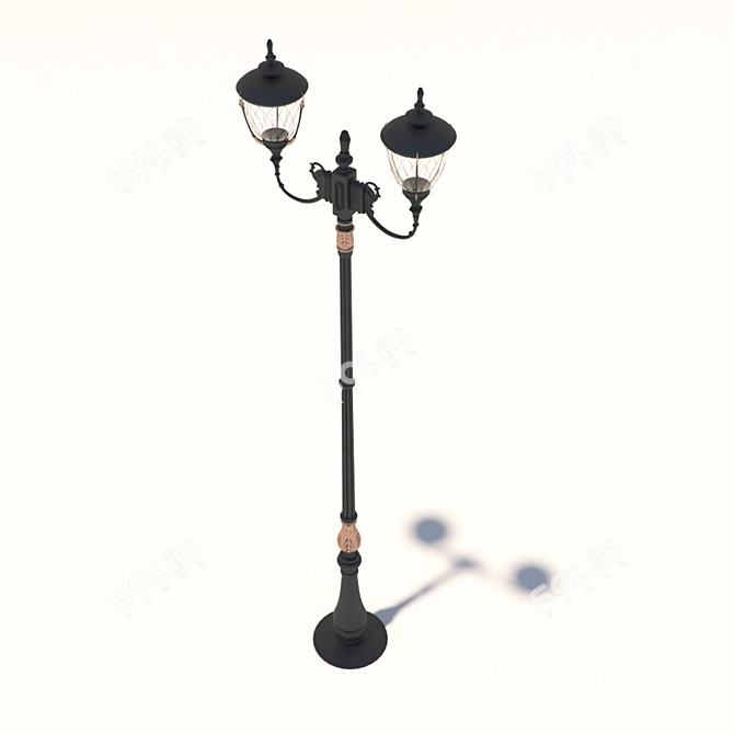 Classic Street Lamp 3D model image 1