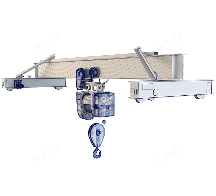 Lift Crane 3D model image 2