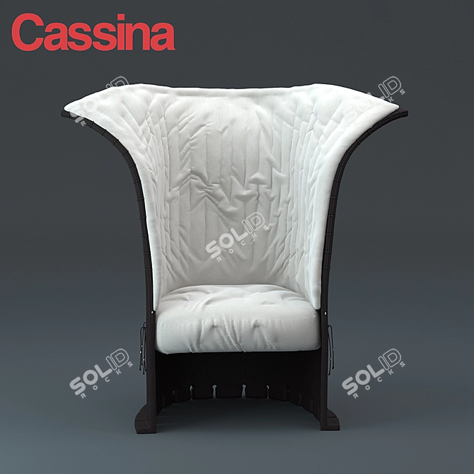 Modern Cassina 357 FELTRI Sofa 3D model image 1