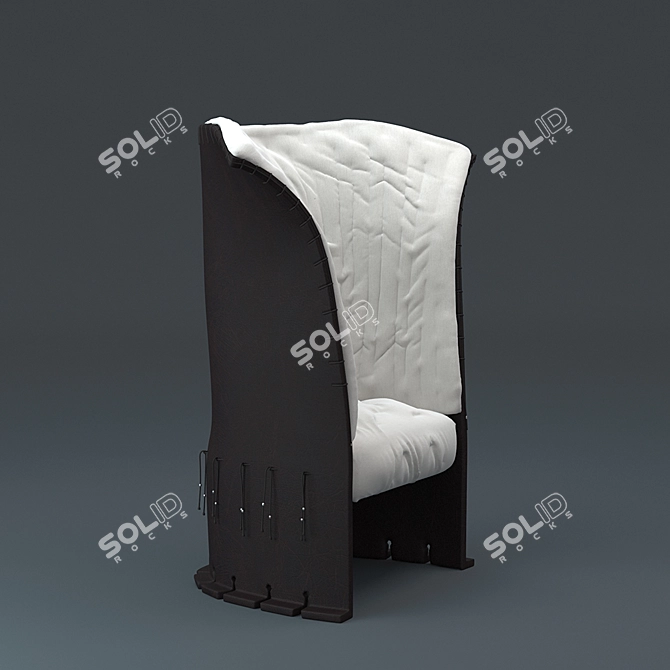 Modern Cassina 357 FELTRI Sofa 3D model image 2