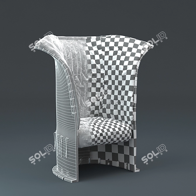 Modern Cassina 357 FELTRI Sofa 3D model image 3