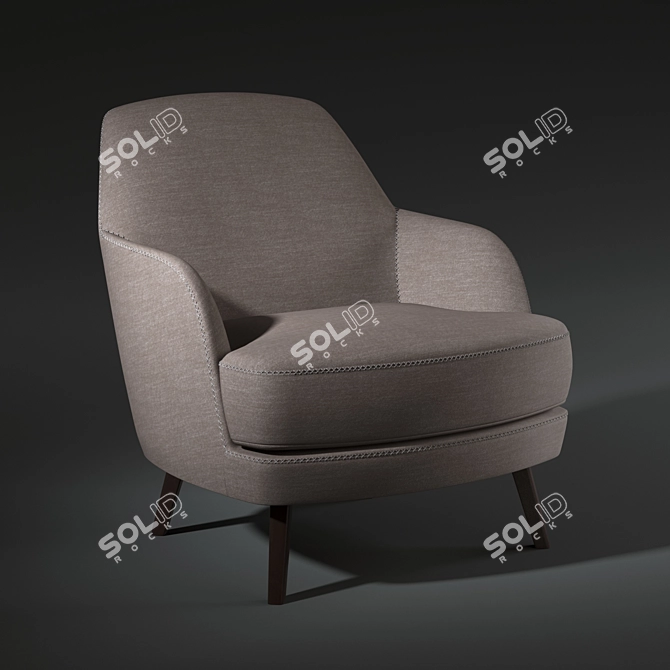 Roberto Lazzeroni Designer Chair: Casamilano Liz 3D model image 1