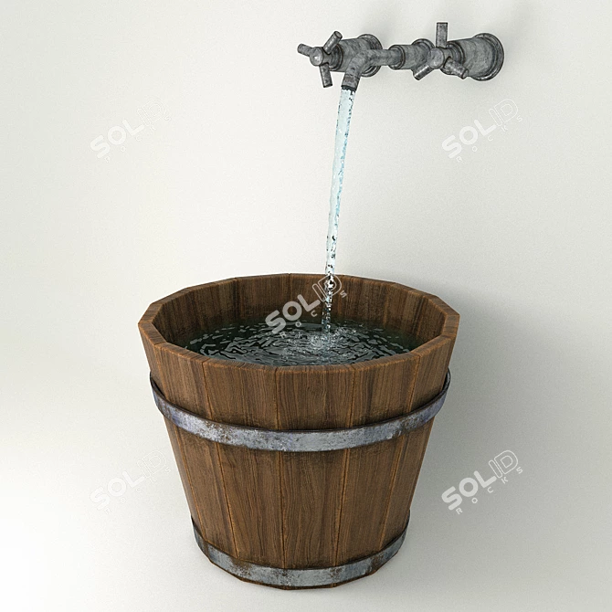 Multi-Purpose Water Bucket 3D model image 1