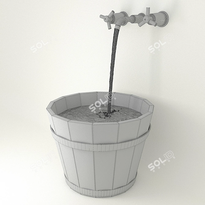 Multi-Purpose Water Bucket 3D model image 2