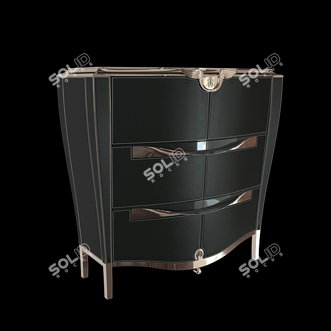 Elegant Wings Dresser 3D model image 2
