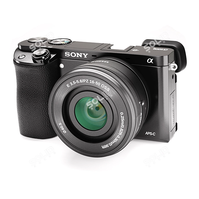 Sony Alpha A6000 Mirrorless Camera 3D model image 1