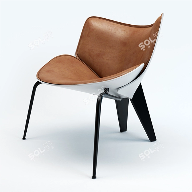 Elegant Do-Maru Chair: Modern Comfort 3D model image 1