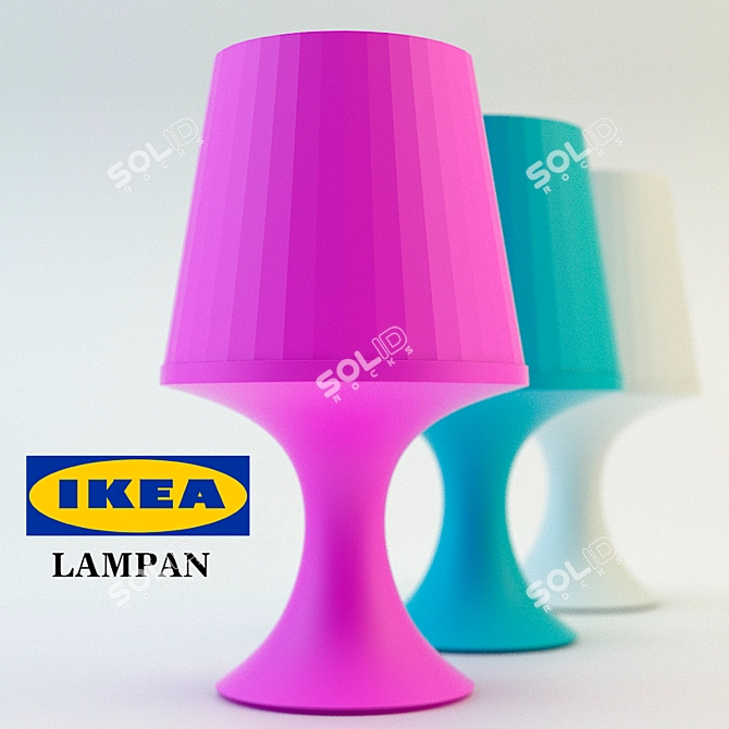 Cozy Illumination: Ikea LAMPAN 3D model image 1