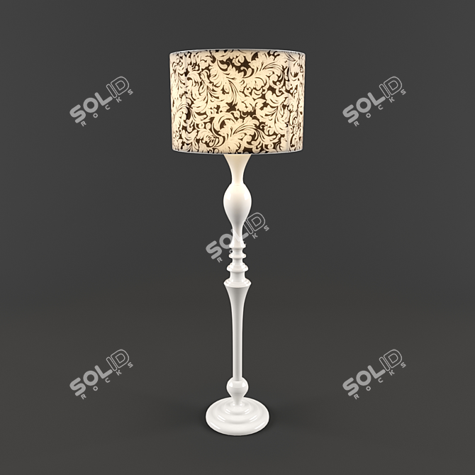 Elegante Sphere Floor Lamp 3D model image 1