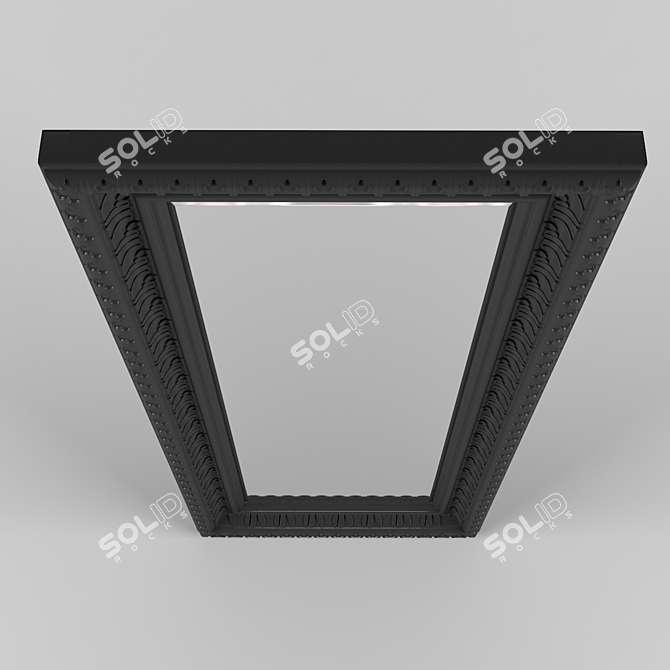 Opulent Black Mirror 95x215 cm 3D model image 2