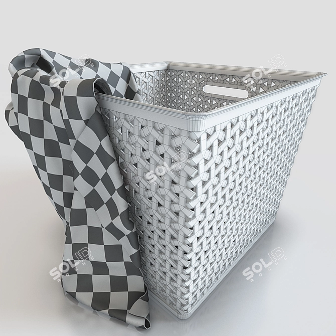 Laundry Basket in 320*320*270 Size 3D model image 2