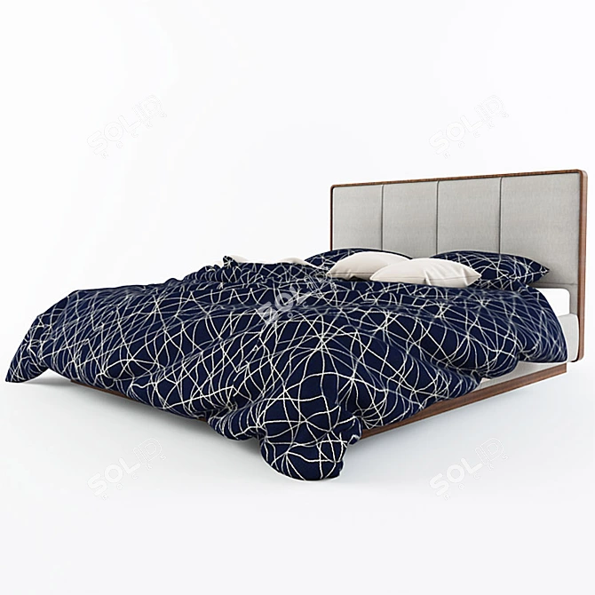 Flou Ermes Bed - Luxurious Comfort and Style 3D model image 2