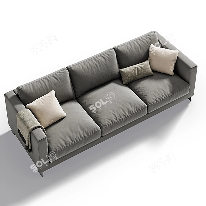Molteni & C Reversi 2-Seater Sofa 3D model image 2
