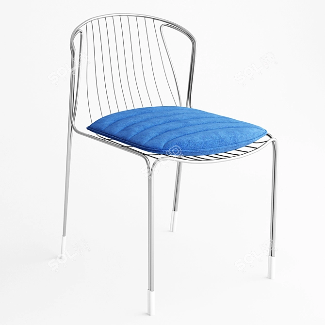 Tait Tidal Chair: Streamlined Seating Solution 3D model image 1