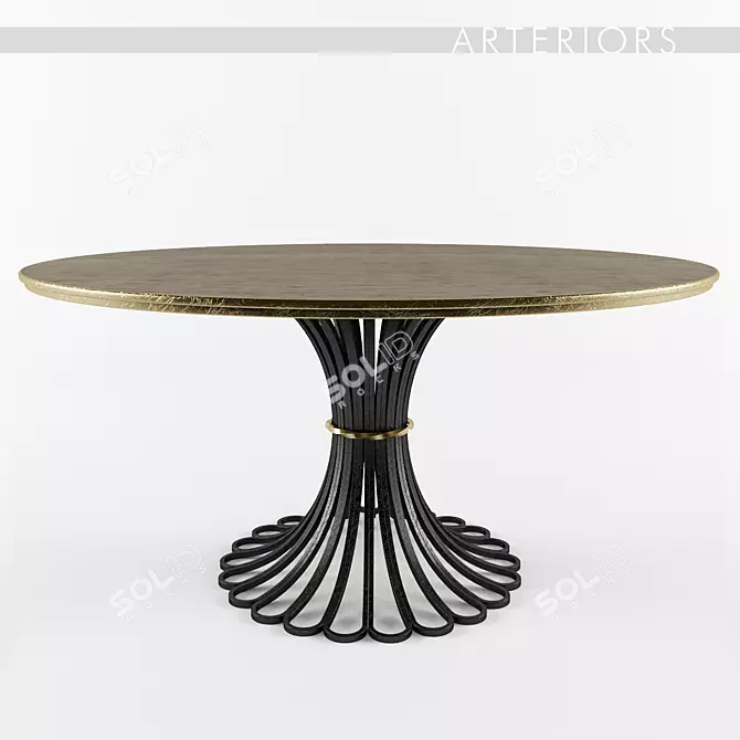 Elegant Draco Dining Table: A Stunning Statement. 3D model image 1